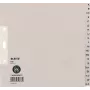 LEITZ registrované listy z trvanlivého papiera, A-Z, A4, polovičná výška, 20 dielov sivá, 100 g/m², dierovanie 80 mm, s vystužením dier (6095-00-85)