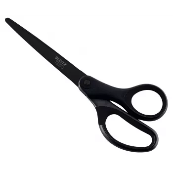 Leitz Titanium Quality nožnice 180 mm, čepele z nehrdzavejúcej ocele s titánovým povlakom, ergonomické soft-grip rukoväte, čierna/červená, na papier a látku 5419-60-95