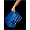 Leitz WOW A4 úložná krabica metalická modrá 70 mm chrbát Click & Store 5218-00-35