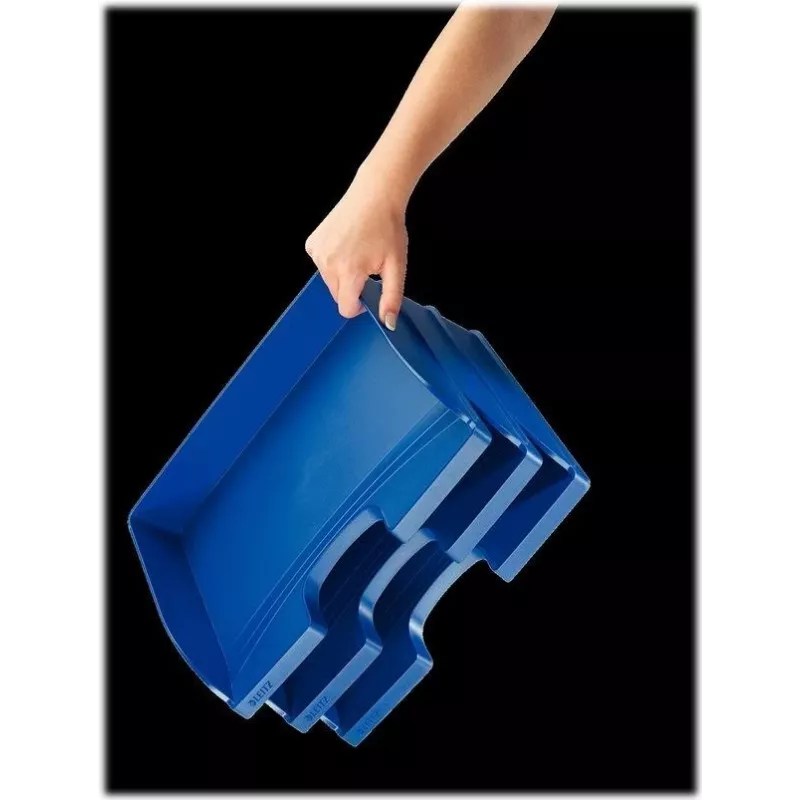 Leitz WOW A4 úložná krabica metalická modrá 70 mm chrbát Click & Store 5218-00-35