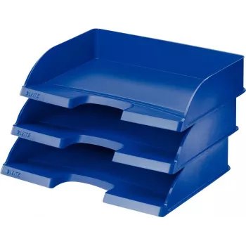Leitz WOW A4 úložná krabica metalická modrá 70 mm chrbát Click & Store 5218-00-35