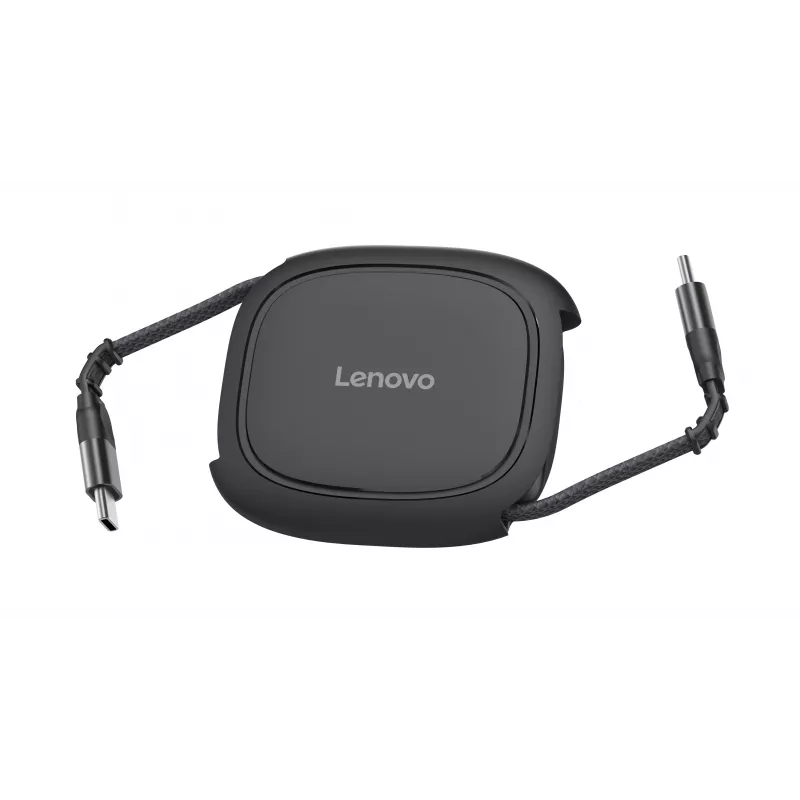 Lenovo 240W USB-C Navíjací kábel, čierny, 1,2 m, USB 2.0