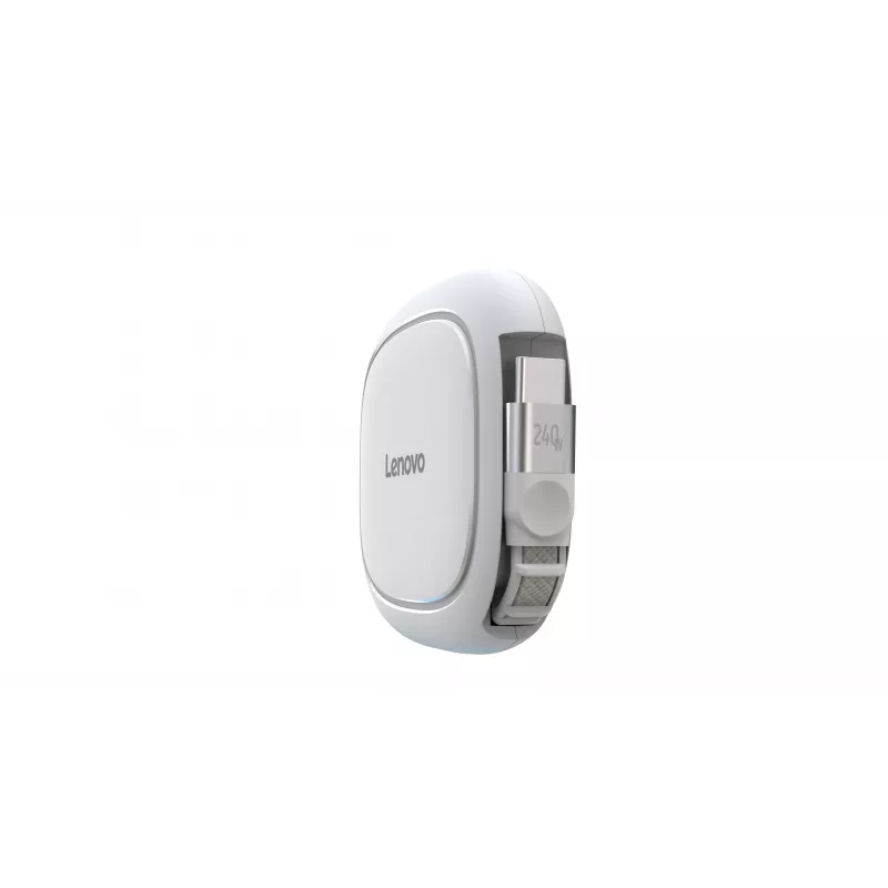 Lenovo 240W USB-C Zaťahovací kábel, biely