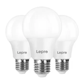 LEPRO 100089-WW-EU-3 LED žiarovka, E27, A60, 8,5 W (60 W), 806 lm, 2700 K teplá biela, 180°, balenie 3 ks