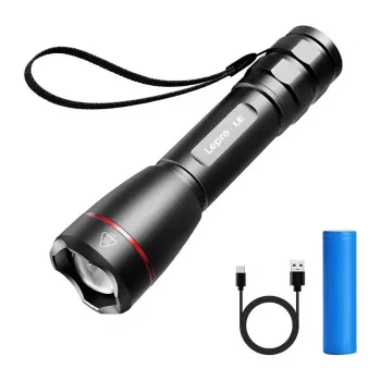 LEPRO 120024 1000 lúmenov USB-C nabíjateľná LED baterka