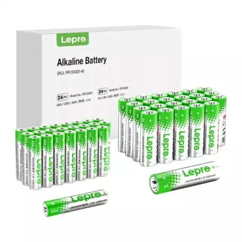 LEPRO 130003-48 AA/AAA alkalické batérie, balenie 48 ks