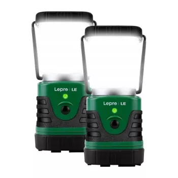 LEPRO 3300008-2 kempingová lampa, 4400mAh, balenie 2 ks