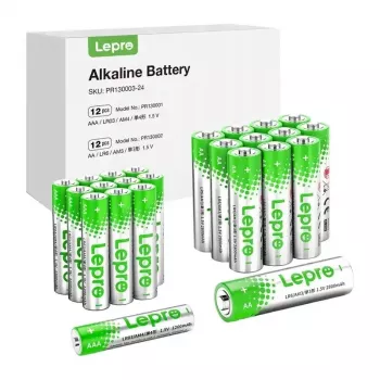 LEPRO 130003-24 AA/AAA alkalické batérie, balenie 24 ks