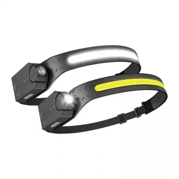 LEPRO PR320019-2 LED čelová lampa, 200 lúmenov, 6 režimov, IPX4 vodotesná, balenie 2 ks