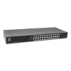 LevelOne GEU-2432 24-port Gigabit Ethernet switch, 4-mód DIP switch, 19 palcový rackmount, unmanaged, kovové puzdro