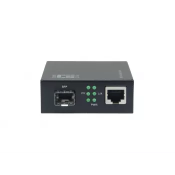 LevelONE GVM-2000 Smart Gigabit RJ45 na SFP Media Converter, kompatibilný s 19-palcovým Rack-Mount, 10/100/1000 Mbps