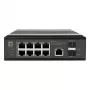 LevelOne IGP-1091 priemyselný PoE+ switch, 8x 2,5G PoE, 2x uplink 1G/10G SFP+
