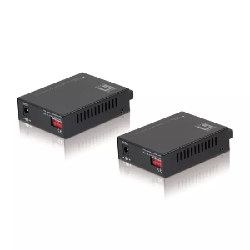 LevelOne mediálny konvertor RJ45 na SC single-mode 1310/1550 nm 20 km