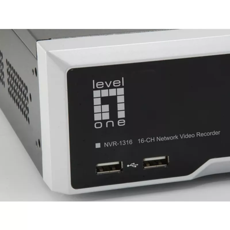 LevelOne NVR-1612 16-kanálový 12MP 4-Bay sieťový videorekordér