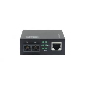 LevelOne Smart Gigabit RJ45-SC mediálny konvertor, multimódové vlákno, 850 nm, 500 m, kompatibilný s 19