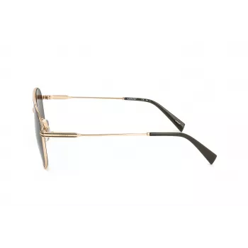 LEVI'S LV-1013-S-J5G unisex hranaté slnečné okuliare - čierny rám, sivé sklá, 54 mm
