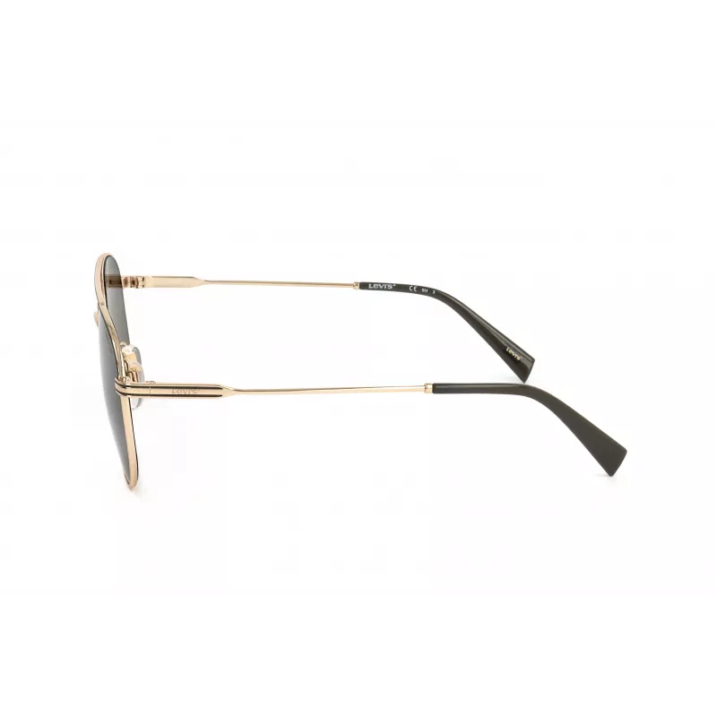LEVI'S LV-1013-S-J5G unisex hranaté slnečné okuliare - čierny rám, sivé sklá, 54 mm