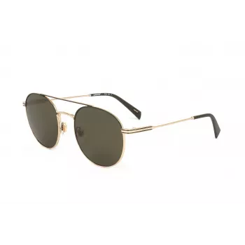 LEVI'S LV-1013-S-J5G unisex hranaté slnečné okuliare - čierny rám, sivé sklá, 54 mm