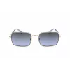 LEVI'S LV-1019-S-BL Unisex obdĺžnikové slnečné okuliare - čierny rám, dymovo sivé sklá 57mm
