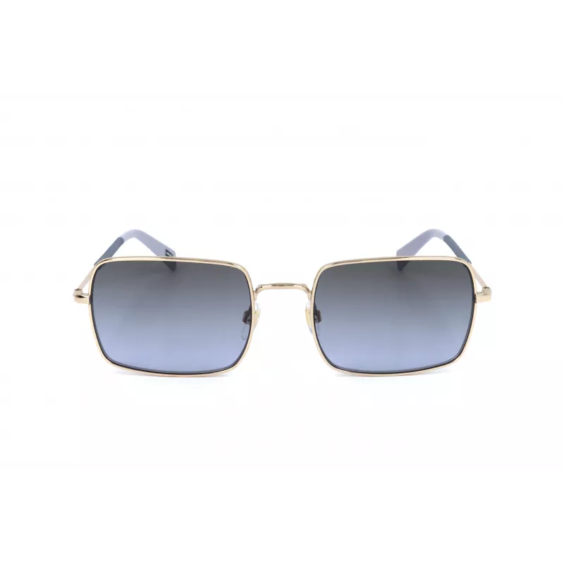 LEVI'S LV-1019-S-BL Unisex obdĺžnikové slnečné okuliare - čierny rám, dymovo sivé sklá 57mm