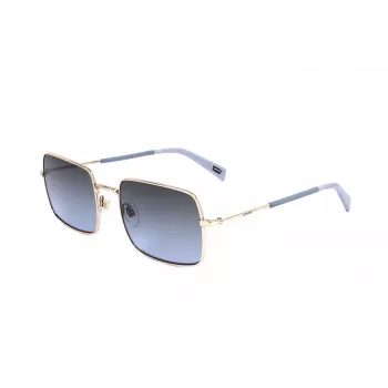 LEVI'S LV-1019-S-BL Unisex obdĺžnikové slnečné okuliare - čierny rám, dymovo sivé sklá 57mm