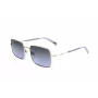 LEVI'S LV-1019-S-BL Unisex obdĺžnikové slnečné okuliare - čierny rám, dymovo sivé sklá 57mm
