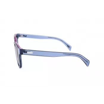 LEVI'S LV-1022-S-PJP unisex obdĺžnikové slnečné okuliare - Havana acetátový rám, zelené polarizované sklá, 51 mm