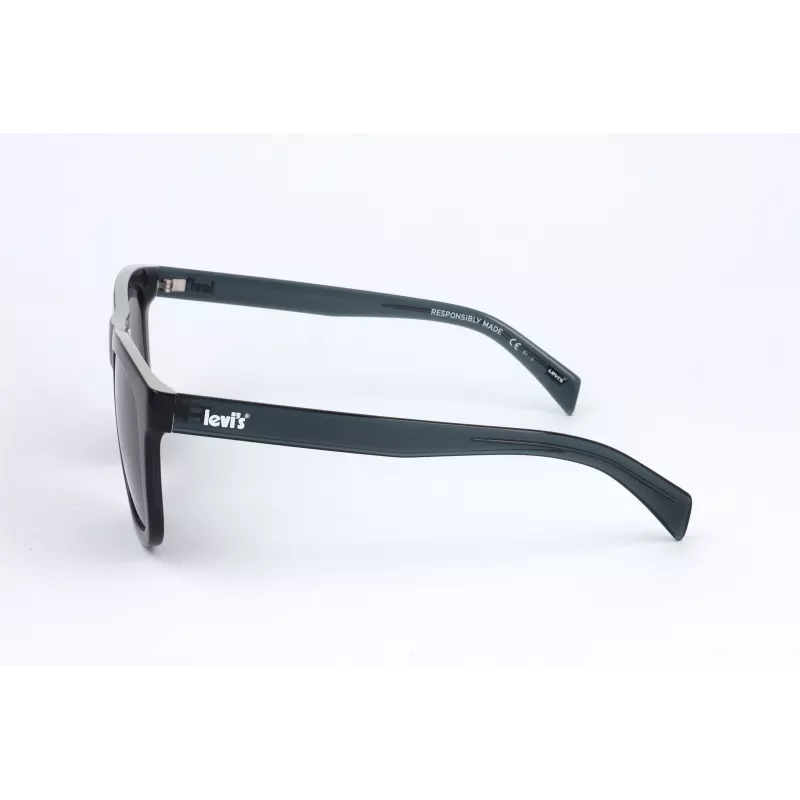 LEVI'S LV-1023-S-PJP Unisex polarizované slnečné okuliare - čierny/sivý rám, sivé sklá, 53mm