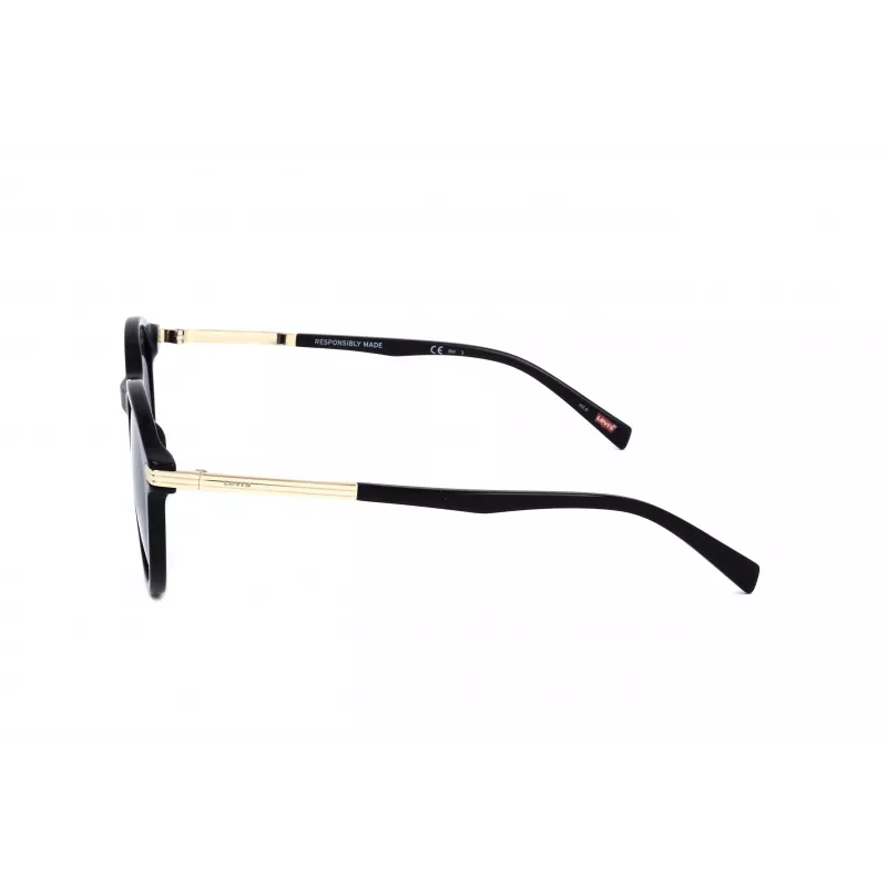 LEVI'S LV-5021-S-807 dámske hranaté slnečné okuliare čierna/sivá 51 mm