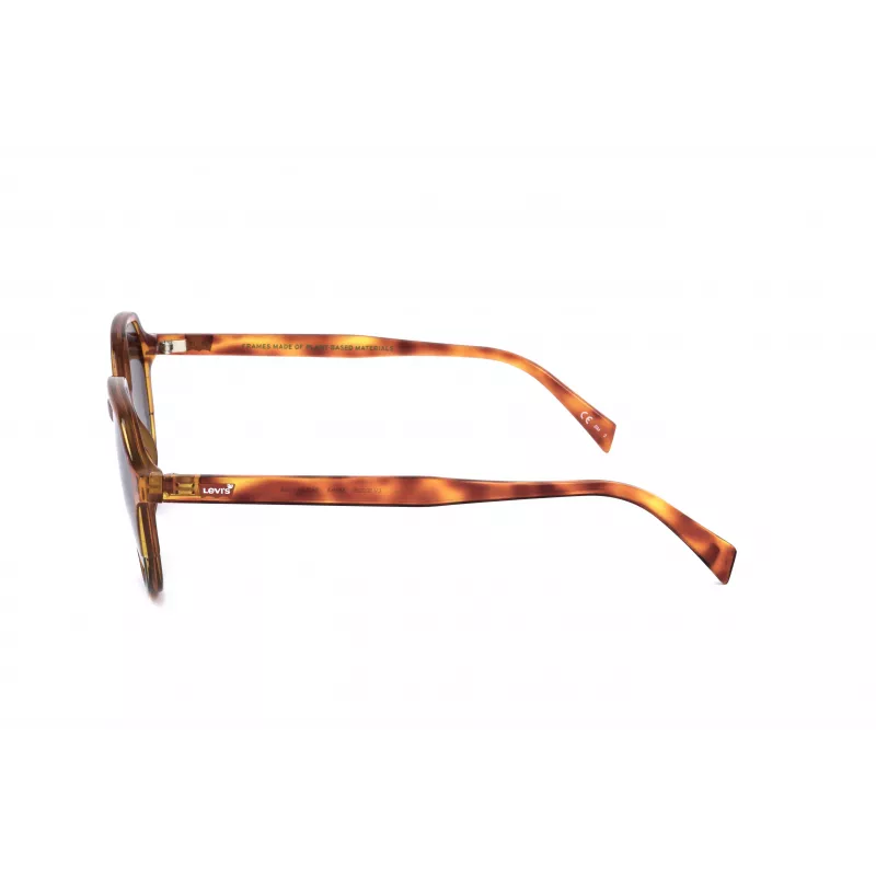 LEVI'S LV-5023-S-581 Unisex slnečné okuliare havana acetátový rám sivé polykarbonátové šošovky 54mm