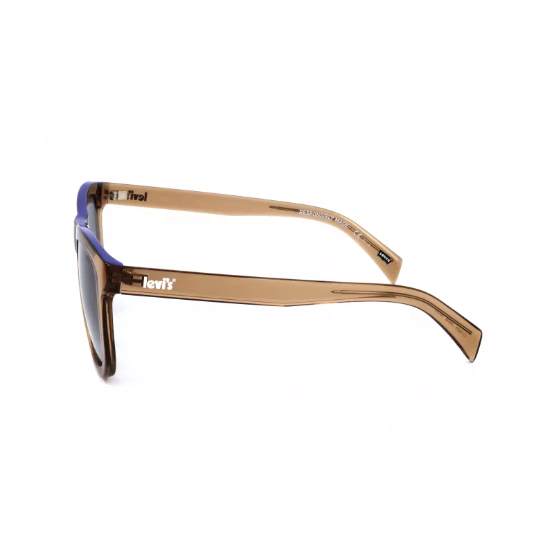 LEVI'S LV1023S09GB unisex slnečné okuliare - matný čierny rám, sivé sklá, 53 mm
