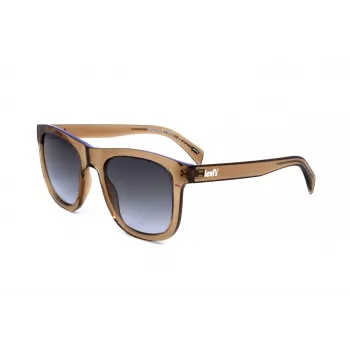 LEVI'S LV1023S09GB unisex slnečné okuliare - matný čierny rám, sivé sklá, 53 mm