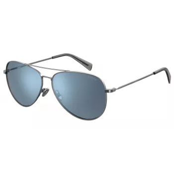 LEVIS unisex slnečné okuliare LV1006SD3XG02 hranatý čierny rám sivé polarizované sklá 60/17/145 mm