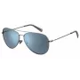 LEVIS unisex slnečné okuliare LV1006SD3XG02 hranatý čierny rám sivé polarizované sklá 60/17/145 mm