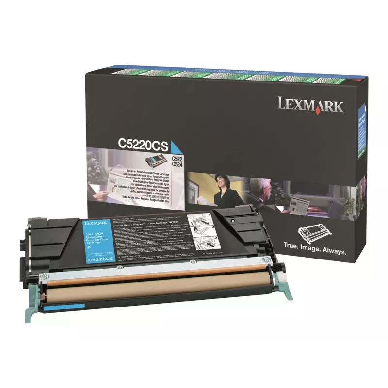 Lexmark C5220CS azúrová tonerová kazeta - originál - pre C522, C524, C530, C532, C534