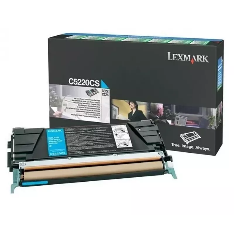 Lexmark C5220CS azúrová tonerová kazeta - originál - pre C522, C524, C530, C532, C534