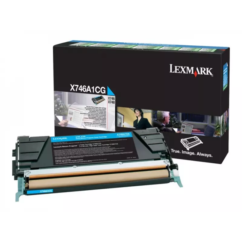 Lexmark X746A1CG azúrová tonerová kazeta - pre X746de, X748de, X748dte