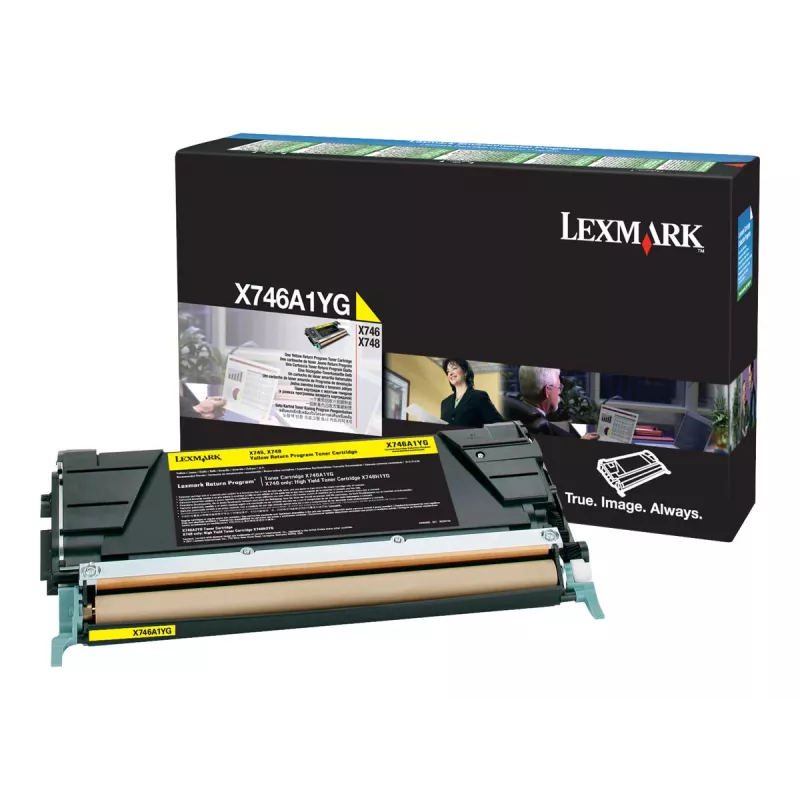 Lexmark žltá originálna tonerová kazeta LCCP, LRP