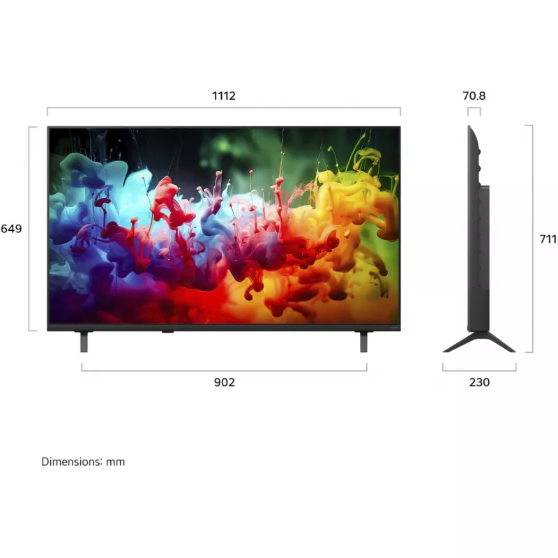 LG 50QNED7EB3C 50-palcový QNED 4K Smart TV s α5 Gen5 AI procesorom a webOS