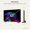 LG Electronics OLED42C6ELB 42-palcový 4K OLED televízor, čierna, 120 Hz, Triple-Tuner, webOS Smart TV