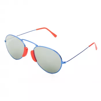 LGR AGADIR-BLUE08 unisex slnečné okuliare Havana obruba modré sklá 54/20/145 mm