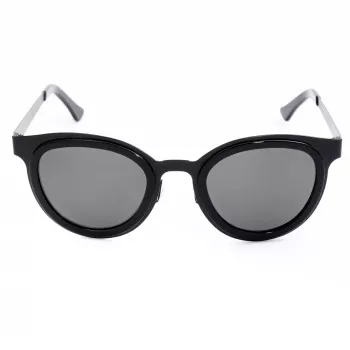LGR FELI-BLACK01 unisex slnečné okuliare - čierny rám, tmavosivé sklá, 47/24/145 mm