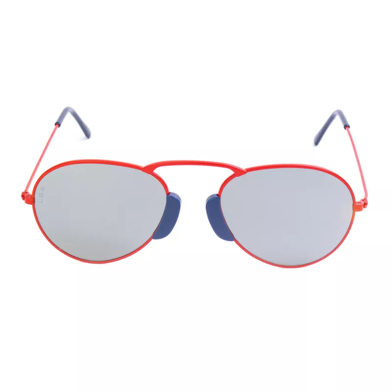 LGR unisex Agadir slnečné okuliare červené sklá čierny rám 54/20/145 mm