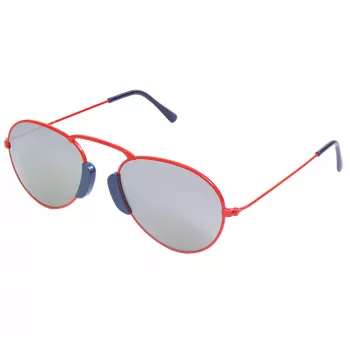 LGR unisex Agadir slnečné okuliare červené sklá čierny rám 54/20/145 mm