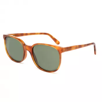 LGR unisex Springhavan02 slnečné okuliare - havanský acetátový rám, zelené minerálne šošovky, 50/19/145 mm