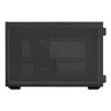 Lian Li DAN Cases B4 Wood Edition Mini-Tower PC skriňa, Micro-ATX, orechový predný panel, čierna
