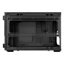 Lian Li DAN Cases B4 Wood Edition Mini-Tower PC skriňa, Micro-ATX, orechový predný panel, čierna