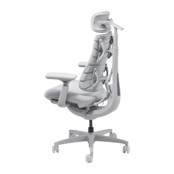 LiberNovo Omni Dynamic ergonomická kancelárska stolička, sivá, mesh, výška sedadla 45 cm, 3D nastaviteľné podrúčky, nosnosť 120 kg