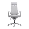 LiberNovo Omni Dynamic ergonomická kancelárska stolička, sivá, mesh, výška sedadla 45 cm, 3D nastaviteľné podrúčky, nosnosť 120 kg