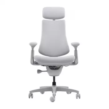 LiberNovo Omni Dynamic ergonomická kancelárska stolička, sivá, mesh, výška sedadla 45 cm, 3D nastaviteľné podrúčky, nosnosť 120 kg